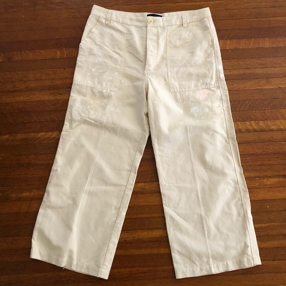 J crew paint splattered carpenters